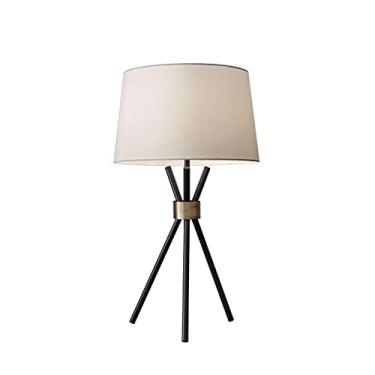 Imagem de Adesso Luminária de mesa 3834-01 Benson de 65,7 cm, preto, tomada inteligente compatível
