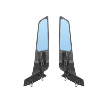 Imagem de GZDLMoto Espelho retrovisor S1000RR para BMW S1000RR 2019 2020 2021 2022 2023 2024 Stealth Sport Winglet Kits de espelhos invisíveis ajustáveis (cromado)