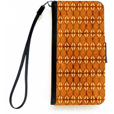 Imagem de Rikki Knight Capa carteira flip com design de piso âmbar Grunge com aba magnética para Apple iPhone 5c