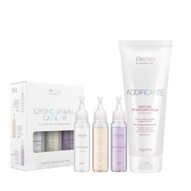 Imagem de Amend Essencial Masc 250ml + Ampola Kit Cronograma 3x10ml