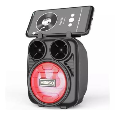 Imagem de Caixinha De Som Portátil Bluetooth Fm Mp3 Cartão Sd Pendrive (Vermelho)