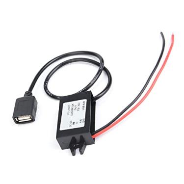 Imagem de DC-DC 12V a 5V Módulo de Conversor USB, à Prova D'água, Proteção de Sobretensão, para Tela de LED, Navegação por GPS