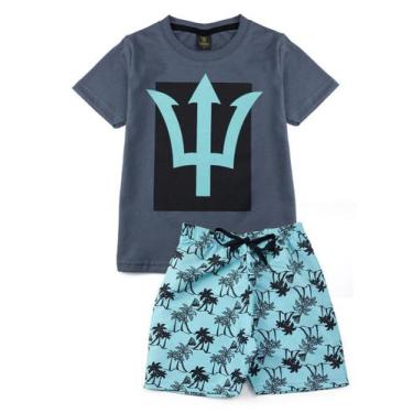 Imagem de Conjunto Infantil Masculino Square Chumbo 0506 - Torrox - Keki Boys Ve