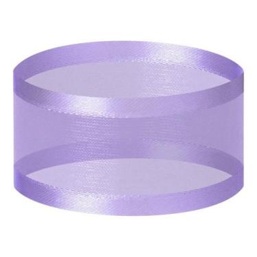 Imagem de Fita De Organza C Cetim 25mm X 10 Metros C/05 Un = 50metros - Fitas Re