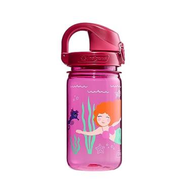 Imagem de Nalgene Garrafa de água Sustain Tritan Kids On The Fly sem BPA feita com material derivado de 50% de resíduos de plástico (usando equilíbrio de massa certificado ISCC), à prova de vazamento, durável,