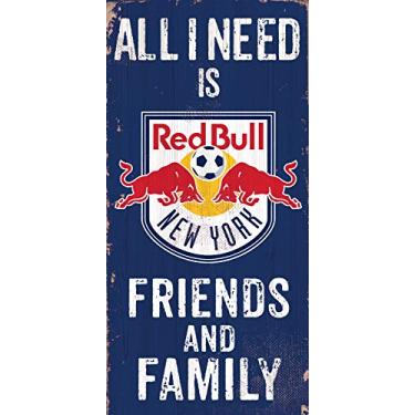 Imagem de MLS New York Red Bulls unissex New York Redbulls futebol amigos e família, cor do time, 15 x 30