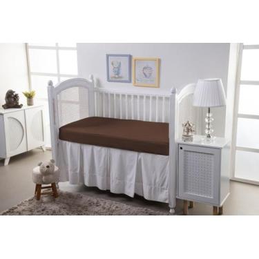 Imagem de Protetor de colchão IMPERMEÁVEL PARA BERÇO 170 fios - SAFIRA ENXOVAIS,