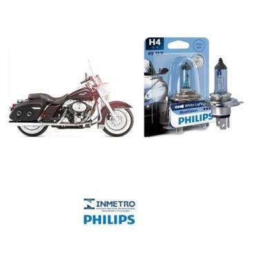Imagem de Lâmpada Philips BlueVision H4 p/ HARLEY Road King 1995-2013