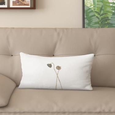 Imagem de Sladjana Capa de almofada de sofá requintada estilo chinês com estampa de lótus - eleve seu espaço de vida (61 x 81 cm, JYHH-G)