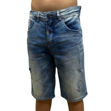 Imagem de Bermuda Jeans Masculina Fatal Slim Azul 27166