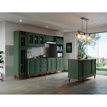 Imagem de Cozinha Modulada Completa de Madeira Hannover - M502 - Linz, Laca - Ve