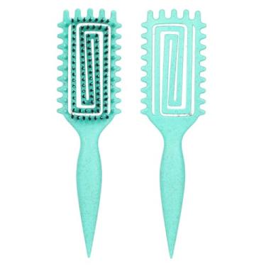 Imagem de Escova de cabelo oca desembaraçadora para mulheres, escova modeladora para cachos e cachos molhados, pente para massagem no couro cabeludo, ferramentas de modelagem (04)