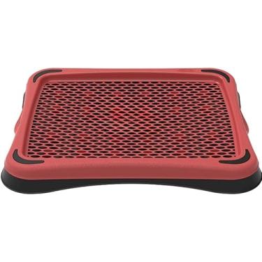Imagem de Suporte Ergonômico para Notebook, Base Ventilada com Malha, Branco e Preto (VERMELHO ECO)