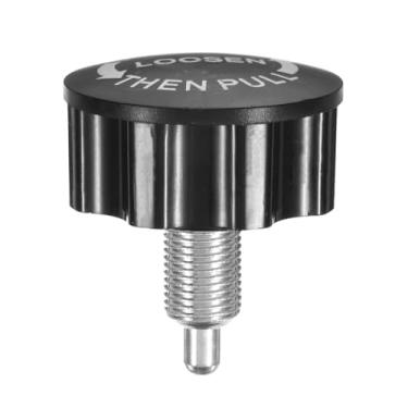 Imagem de PATIKIL Puxador de mola de puxar M16 Puxador de pino de 21 mm de comprimento de rosca para bicicleta de exercício Peça de reposição para equipamentos de fitness Equipamento de bicicleta, preto