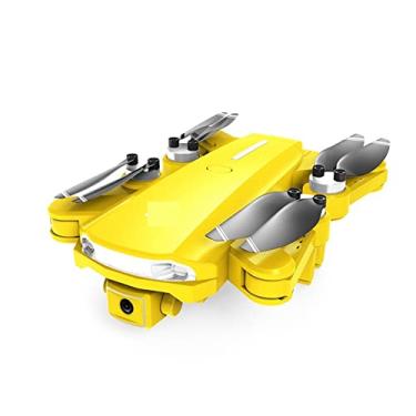 Imagem de Drone Quadricóptero Dobrável GPS Drone 6K HD Câmera Profissional Fotografia Aérea Quadricóptero Dobrável Sem Escovas Distância RC 2000M (Cor: Amarelo-6K-Bag-3B Tamanho: 1) (Amarelo 4K)