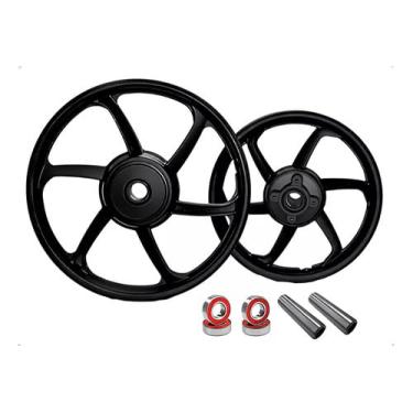 Imagem de Jogo De Roda Liga Leve 6 Palitos Pop 100 110 05/21+ Rolamentos/Espaçadores