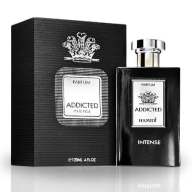 Imagem de Hamidi ADDICTED INTENSE EDP Spray 120 ml (113 g) Uma fragrância de longa duração e vitalizante, perfume para homens, fragrâncias árabes.