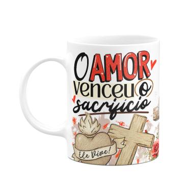 Imagem de Caneca da Páscoa - O amor venceu o sacrifício - 325ml