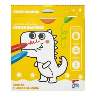 Imagem de Livro-Sanfona Para Colorir: Dinossauros