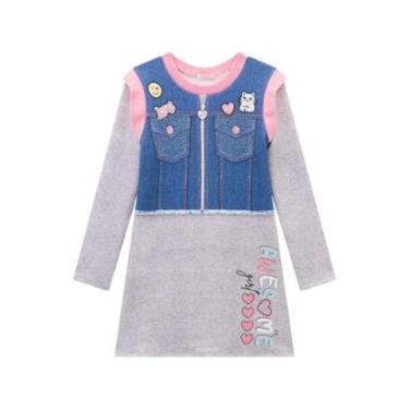 Imagem de Vestido Infantil Manga Longa Infanti Ref 51050 Tamanho:14;cor:-Feminino
