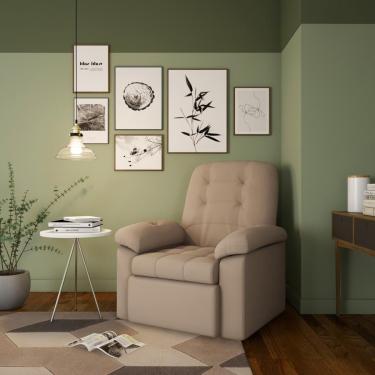 Imagem de Poltrona Retrátil e Reclinável Estoril Latte