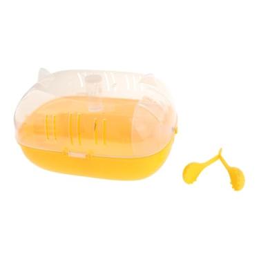 Imagem de Baoblaze Gaiola de hamster portátil CAGA de PEQUENO a PEQUENA CAGA de CHIPNCHILAS TRANSPARENTES para FERRETS E CAIXA de INICIAÇÃO, com Roda de Corrida