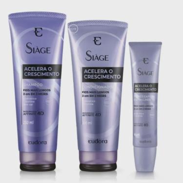 Imagem de Siage Acelera Crescimento Eudora Shampo + condicionador + tonico