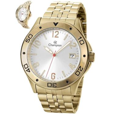 Imagem de Relógio Champion Masculino Ref: Ca31195h Casual Aço Dourado