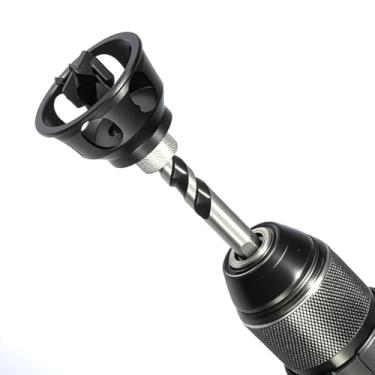 Imagem de Localizador de Furos Verticais, Ferramenta de Alargamento de Chanfros para Marcenaria, Guia de Perfuração de Furos Retos, Gabarito de Cavilha para Broca Curta de 20 mm