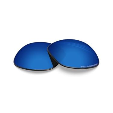 Imagem de BLAZERBUCK Lentes de reposição polarizadas anti-sal para óculos de sol Ray-Ban RB4147 60 mm, Azul meia-noite - polarizado, 0