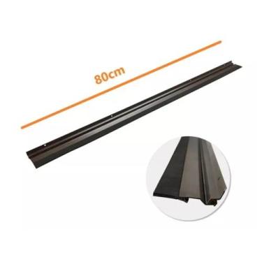 Imagem de Friso Rodo De Porta Vedação Automático 80 Cm Preto - Novo Horizonte