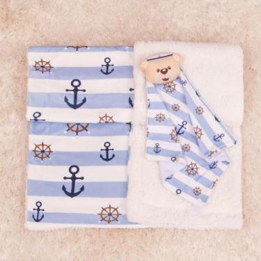 Imagem de Kit Cobertor com Naninha para Bebe com Caixa Presente - Miguel Baby, U