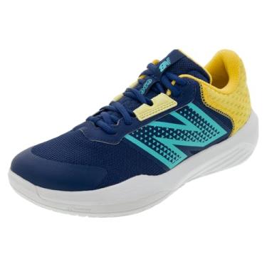 Imagem de New Balance Tênis feminino 696 V6, Branco/Cyber Jade, 34