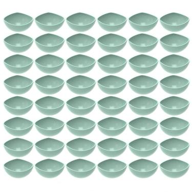 Imagem de 48 Potes de Sobremesa Verde Menta Doces Plástico Hotel Restaurante Buffet Crippa