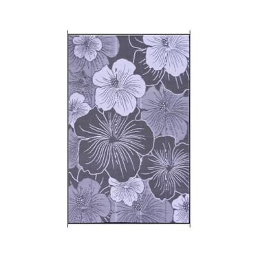 Imagem de DEK GHIBIS Tapete externo para espaço livre de pátio, tapete impermeável 15 x 23 cm, tapetes de acampamento de palha de plástico reversível, tapete de trailer para varanda, deck, acampamento, varanda