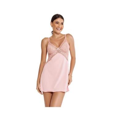 Imagem de Camisola Sensual Sexy Rendada Com Tule Transparente Sem Bojo - ALTIE, 