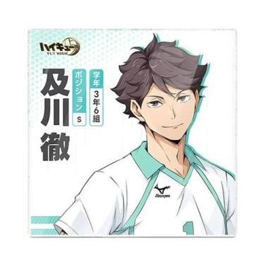 Imagem de Tapete de Copo Acrílico Haikyuu Oikawa Tooru (10cm) - Porta-Copos Redo