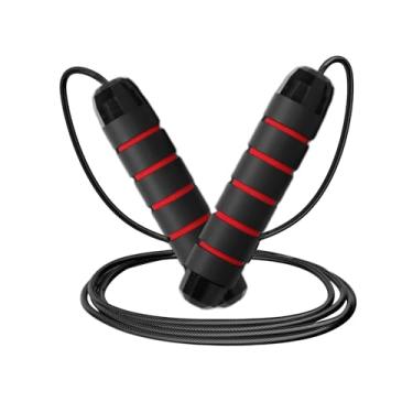 Imagem de Limm Ajustável Corda de salto para treino - Corda de pular para todos os fins Miúdos e Adultos Amor, Livre em Emaranhado, Alças de Espuma Confortáveis ​​- Melhor Cardio & Endurance Training - Get & Stay Fit, Perder peso