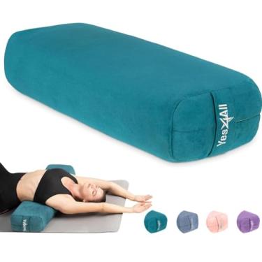 Imagem de Yes4All Triple-Layer Sponge Yoga Bolster Pillow for Restorative Yoga & Meditation - Versatile Yoga Support Pillow, Balance & Poses Modification