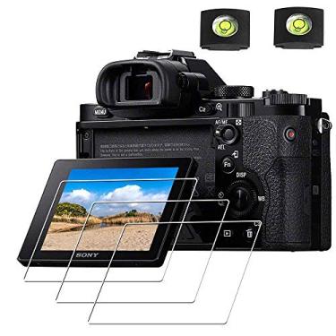 Imagem de ULBTER Protetor de tela A1 para câmera Sony Alpha 1 / A1 e capa de sapato quente 0,3 mm dureza 9H vidro temperado anti-arranhões anti-impressão digital antibolhas [3 + 2 unidades]