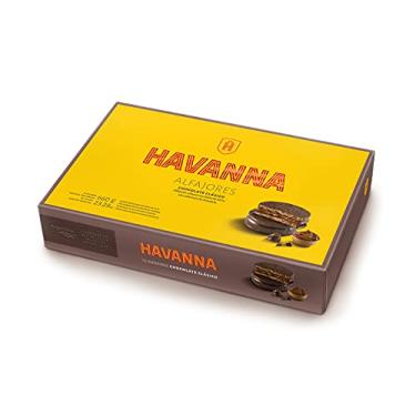Imagem de Havanna Alfajores Argentinos - Alfajores Argentinos tradicionais argentinos com doce de leite (caramelo de leite), revestido em chocolate Havanna semi-doce - O autêntico e original - Caixa com 12