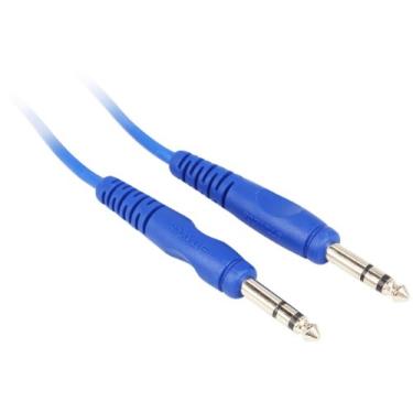 Imagem de Rockville Cabo balanceado TRS RCTR103BL 3' 1/4" para TRS 1/4", azul, 100% cobre