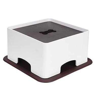 Imagem de Posto de Tigela de Cachorro, Levantamento Levantado para Alimentos e água Gatos Tigelas Alimentos Gatos Stand Ajustável Plástico Alimentador Animais Elevados para Cães Levantados cã (Tamanho grande