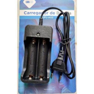 Imagem de Carregador Universal Bateria Duplo Tomada Bivolt 18650 LPJ-A02 - Luate