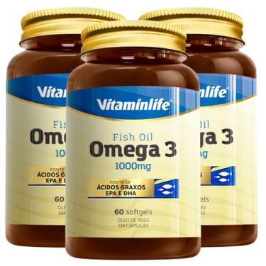 Imagem de Ômega 3 Fish Oil Óleo De Peixe 1000mg 60 Cápsulas Diversas Quantidades
