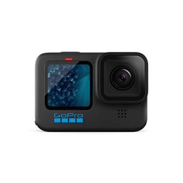 Imagem de GoPro HERO11 Black - Câmera de ação à Prova D'água com LCD Frontal, Vídeos 5.3K, Fotos 27MP, HyperView, HyperSmooth 5.0 + Horizon Lock, Live 1080p, Webcam, Bateria Enduro, GPS, Quik, Preta