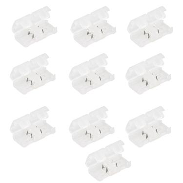 Imagem de Conector Emenda Fita LED Kit 10 unidades Iluminaçao Decoraçao Casa Loja Ambiente Interno Externo