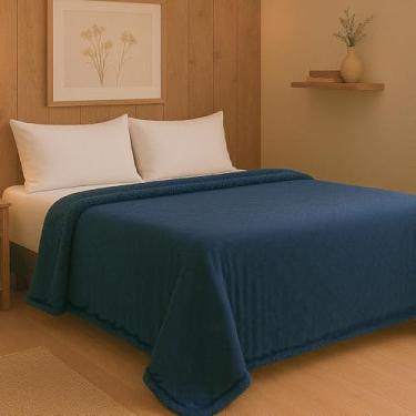 Imagem de Coberdrom King Aveludado Sherpa Manta Soft Dupla face BF Colchões