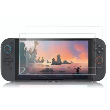 Imagem de Kit 02x Películas De Vidro Hd Anti Risco Compativel Nintendo Switch 2 Tela 7.9