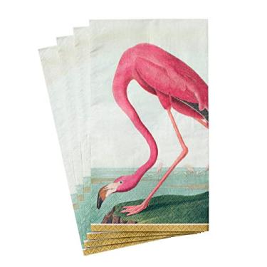Imagem de Guardanapos de papel Caspari Audubon Birds, rosa, Guest Towel, 1